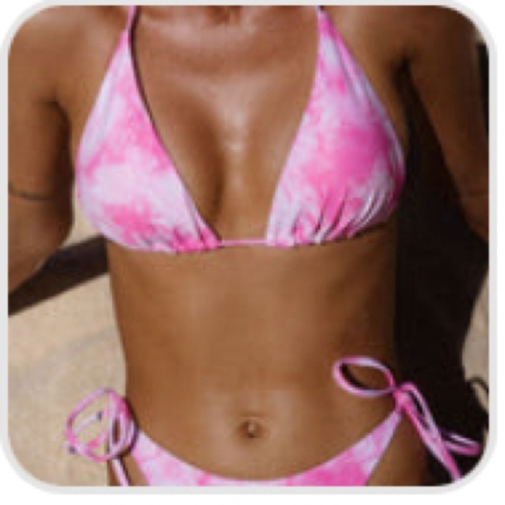* NEW *Pink Tie-Dye Bikini Set